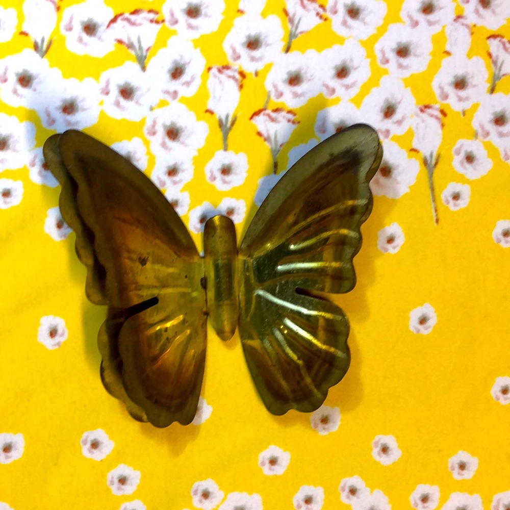 MCM Vintage tin butterfly wall decor (only one)